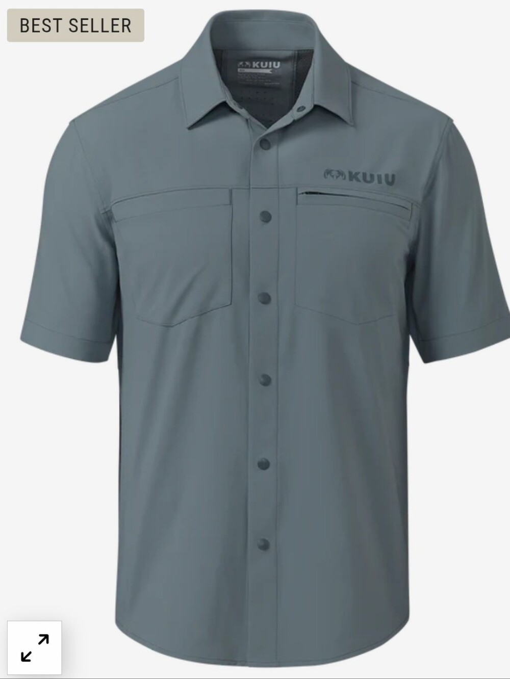 Kuiu Mesa Vented SS Snap Shirt - Storm